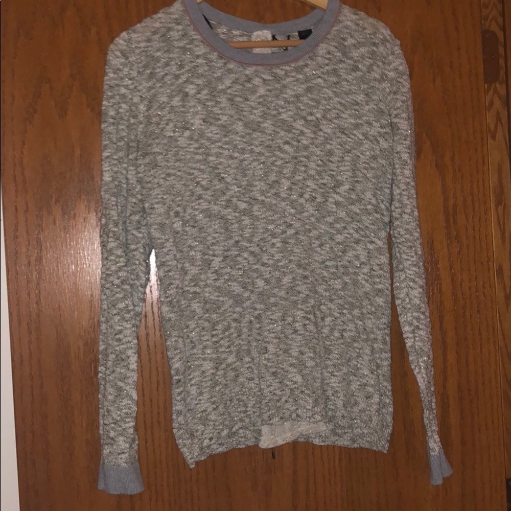 Gimmicks gray sweater with full zipper in the back